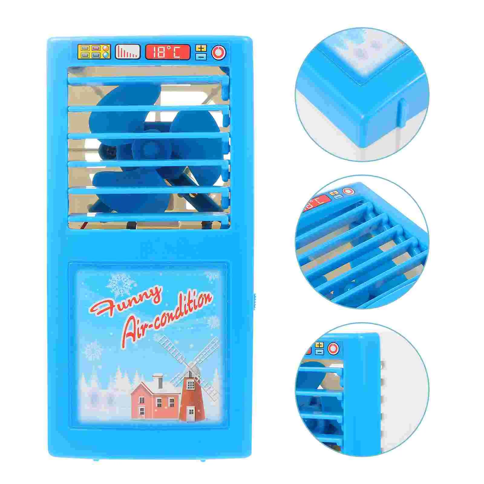 

Air Conditionertoy Mini Miniature Kids Furnituregardening House Model Diy Fake Toys Ac Gloves Play Garden Setappliances Children
