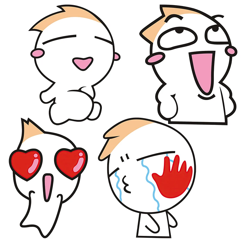 

Три Ratels CX23 забавная простая картина Lilliputian наклейка на холодильник