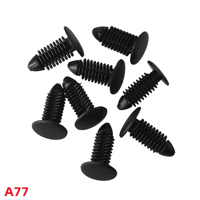 

XIEAILI 100 шт. пластиковые инструменты для удаления автомобильной отделки, зажимы для крепления проводов, зажимы для автоматического удержания 8 мм A77