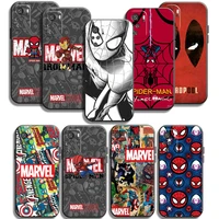 marvel iron man spiderman phone cases for xiaomi redmi 10 note 10 10 pro 10s redmi note 10 5g back cover carcasa funda soft tpu