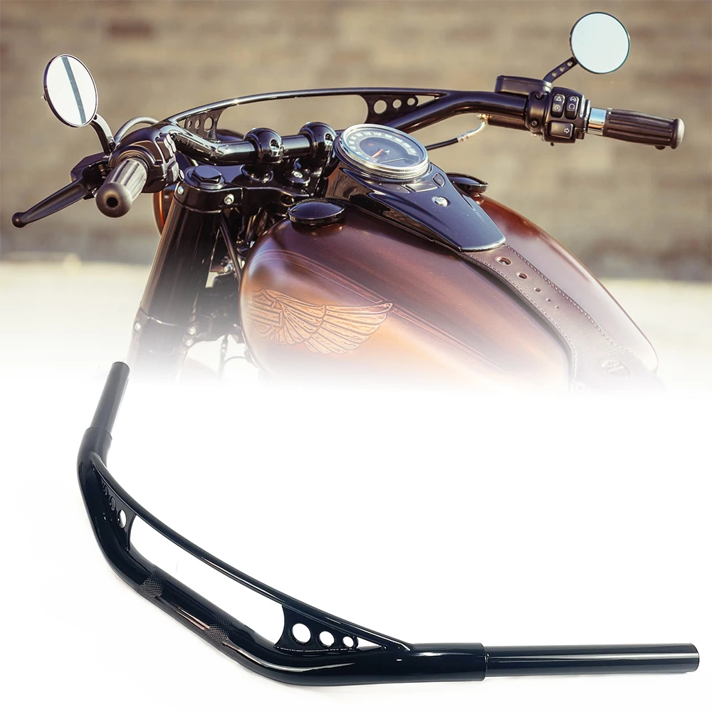 

Motorcycle Hollywood handlebars for Harley Fat Boy breakout Street Bob Soft tail slim 1-1/4 inch Custom handlebars