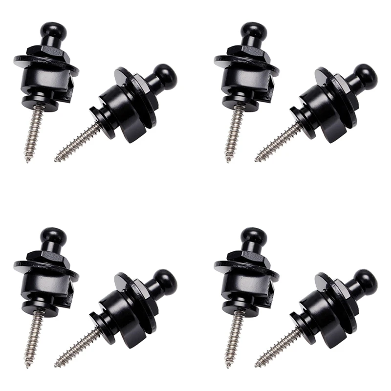 

8Pcs Guitar Strap Lock Pin Peg Buttons Skidproof Straplock Guitar Bass Parts Hot