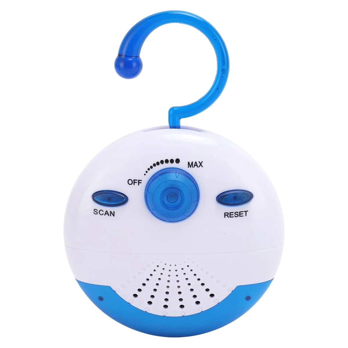 Waterproof Shower Radio Mini Portable FM Built in Speaker for Bathroom Kitchen Boating Hiking