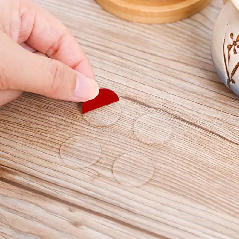 

70 Pieces Of Acrylic Round Spring Couplets Seamless Transparent Double-sided Adhesive New Year Couplets Creative Viscose