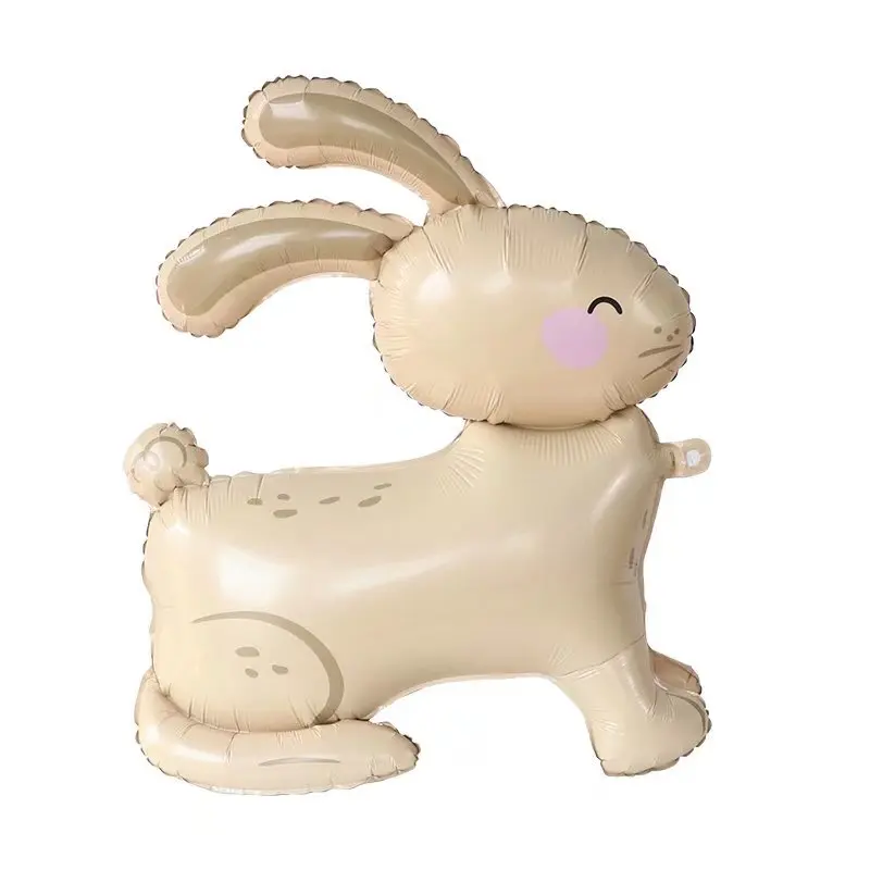 3D милый кролик зайчик фольгированный воздушный шар Мультяшные животные