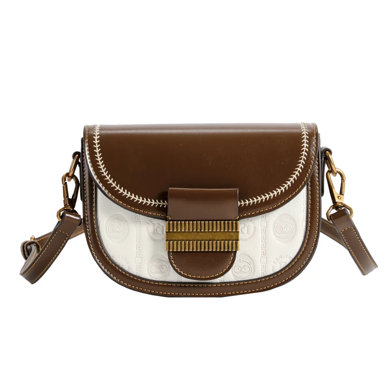 

2023 New Famous Designer Women's Bag Leather Saddle Shoulder Bag Luxury Designer Ladies Handbag Large Capacity Crossbody Bag