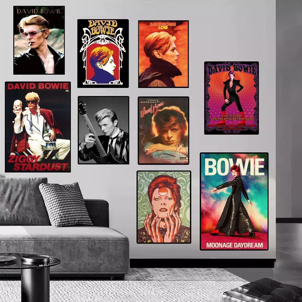Дэвид Боуи Британский рок-певец плакат украшение в винтажном стиле настенное
