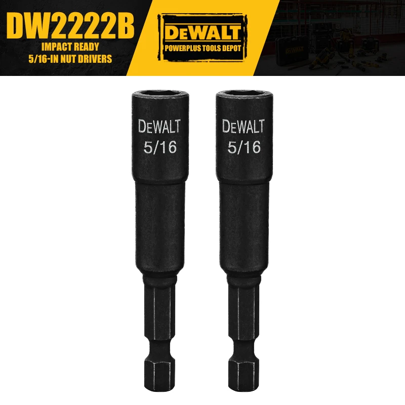 DEWALT DW2222B IMPACT READY 5/16-дюймовые гайковерты, аксессуары для инструментов