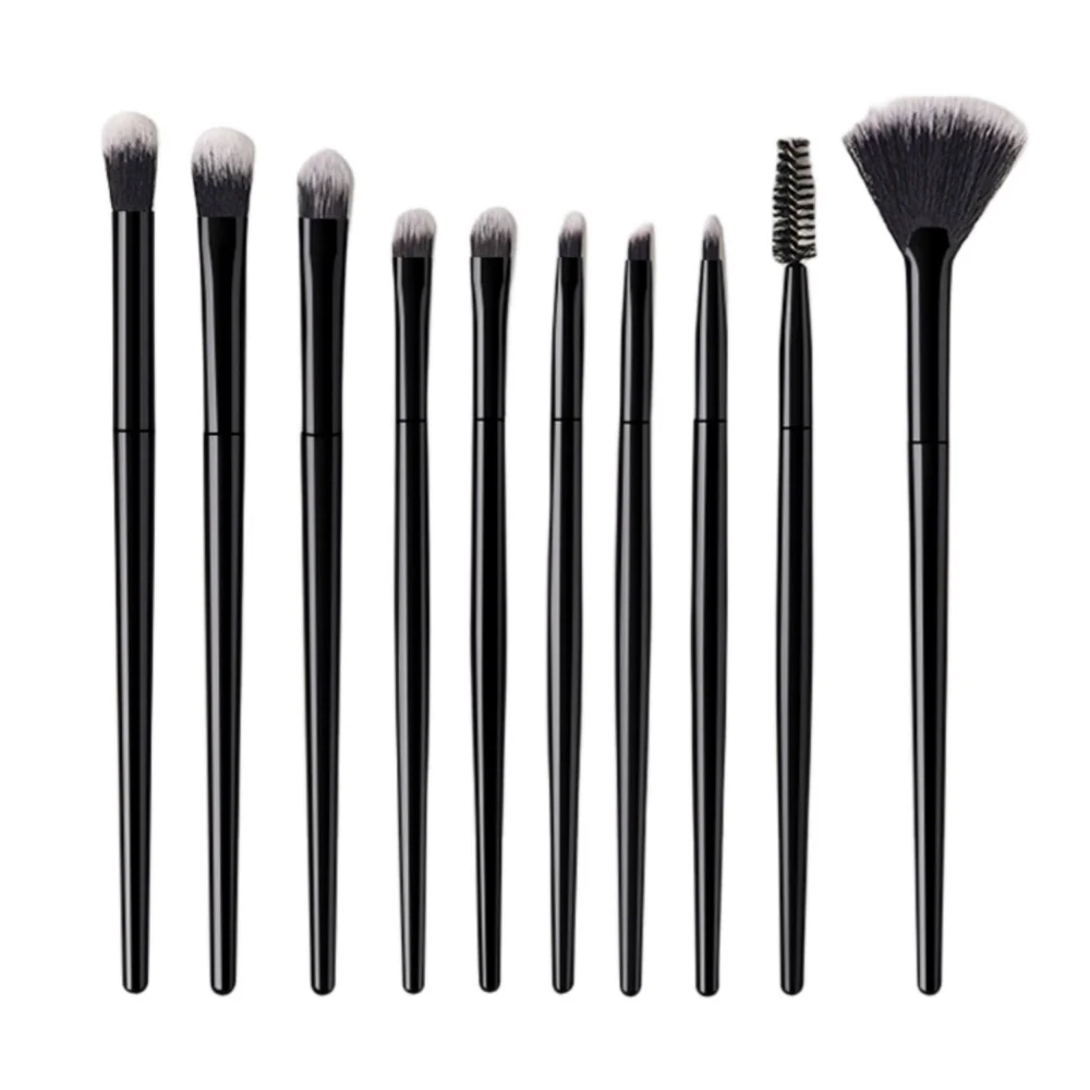 Набор кистей для макияжа 14 шт. черные веерообразные кисти румян и консилера