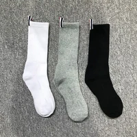 tb thom solid socks classic breathable sports cotton socks korean style comfortable casual fashion harajuku female socks