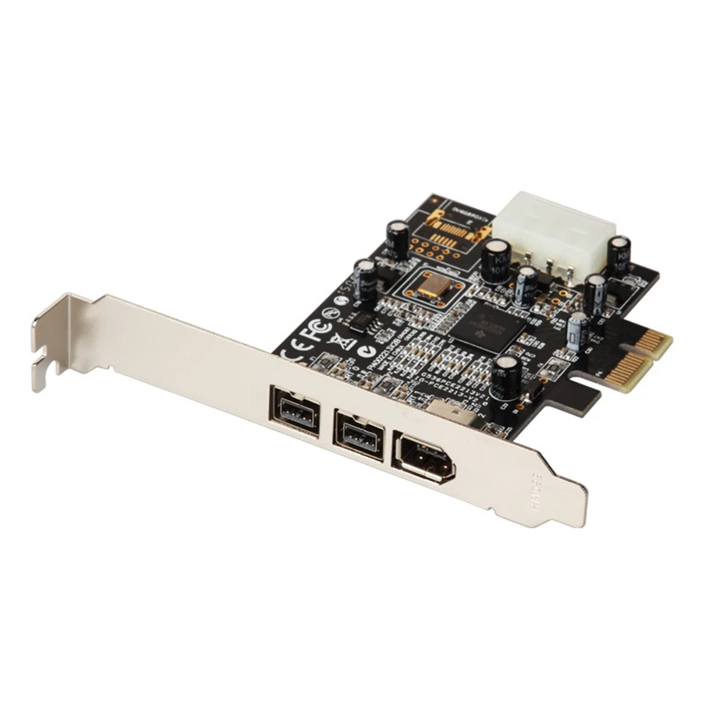 

IOCREST PCI to 1394 Card PCI Express 3 Port Firewire 1394B & 1394A PCIe 1.1 X1 Card TI XIO2213B Chipset