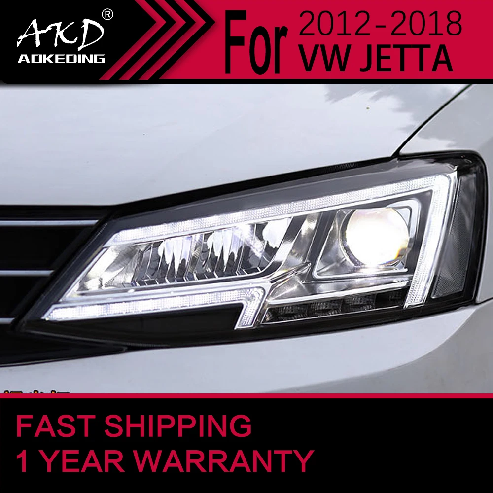 

Автомобильные фары для VW Jetta MK6, фары 2011-2018, фары, ДХО, линзы проектора, автомобильные аксессуары