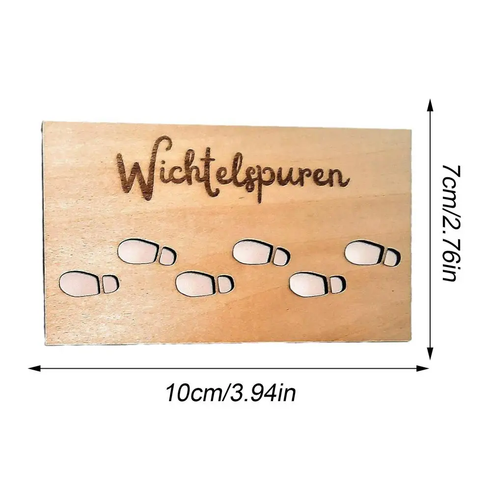 

Деревянный трафарет для следов гнома