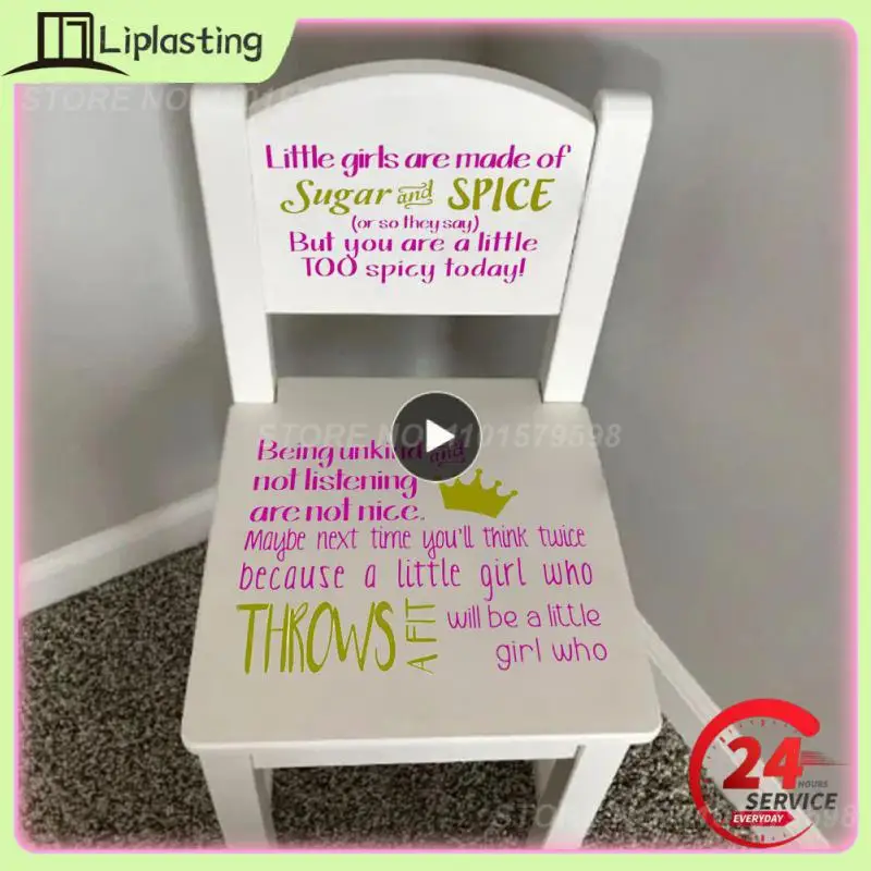 Decoration Stickers Boy’s Time Out Chair Sticker Child Sticker Wall Art Overtime Chair Sticker For Home Decor