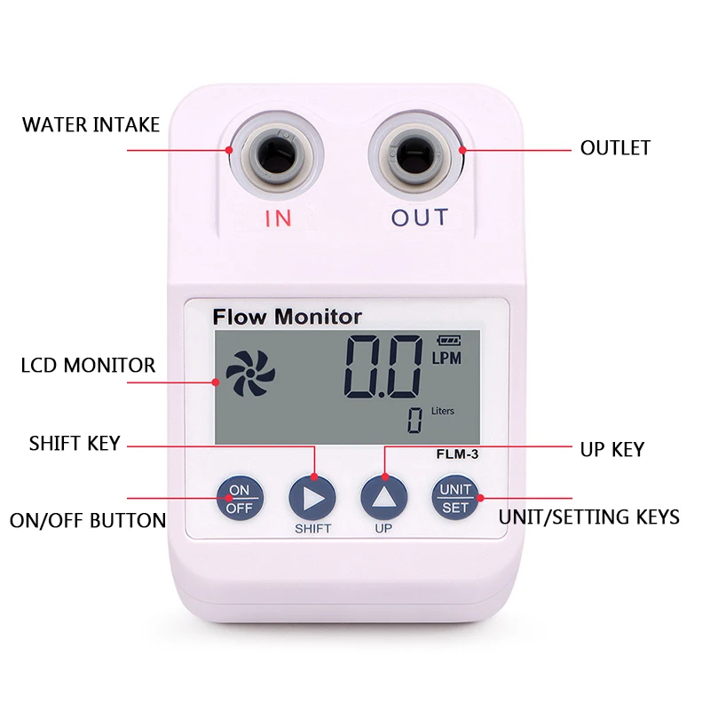 Обратноосмотический прибор для очистки воды с цифровым дисплеем