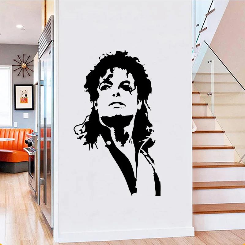 Michael Jackson - Home Decor PVC Vinyl Engraving Sticker Art Background Wall Decal Removable Window Poster SP-259