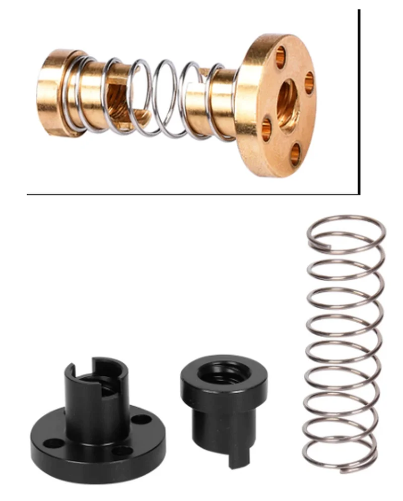 

4 шт., пружинная гайка T8 для 3D-принтера, 8 мм