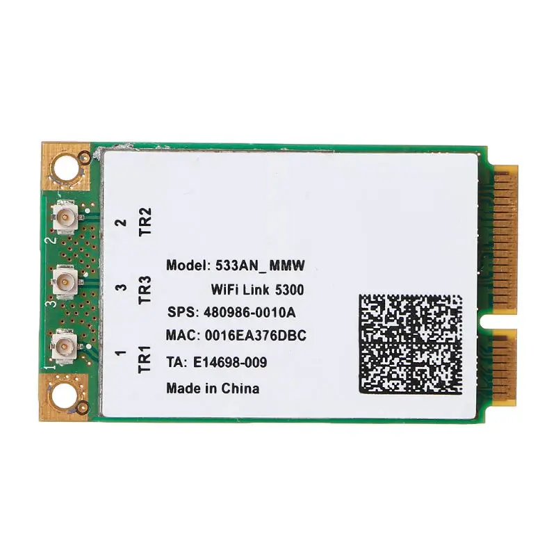 

5300 AGN Mini PCI-E Wireless Card 2.4/5.0 GHz Dual Band 450Mbps Wireless