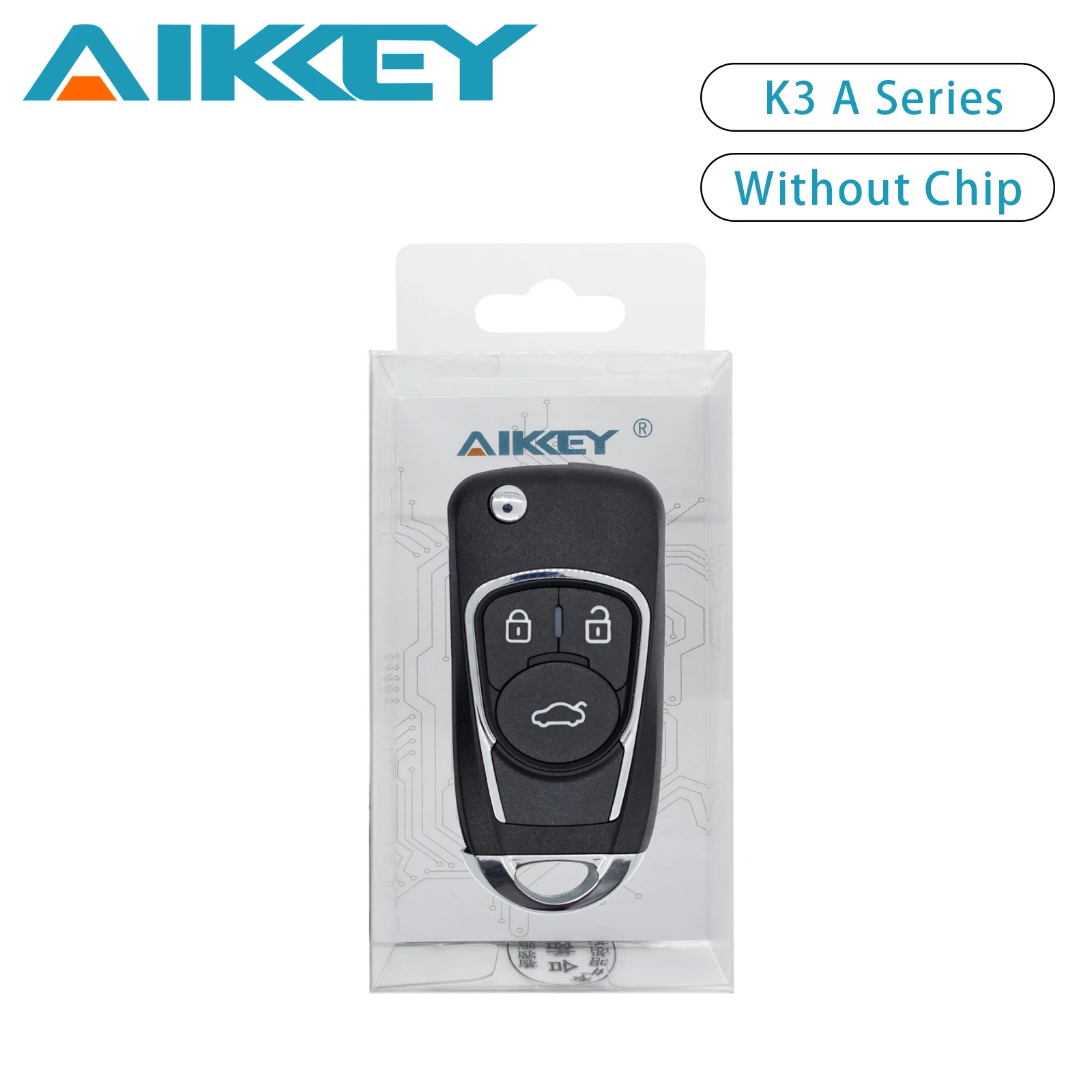 AIKKEY K3 1 шт. Универсальный 3 кнопки серии A Buick Design Автомобильный пульт