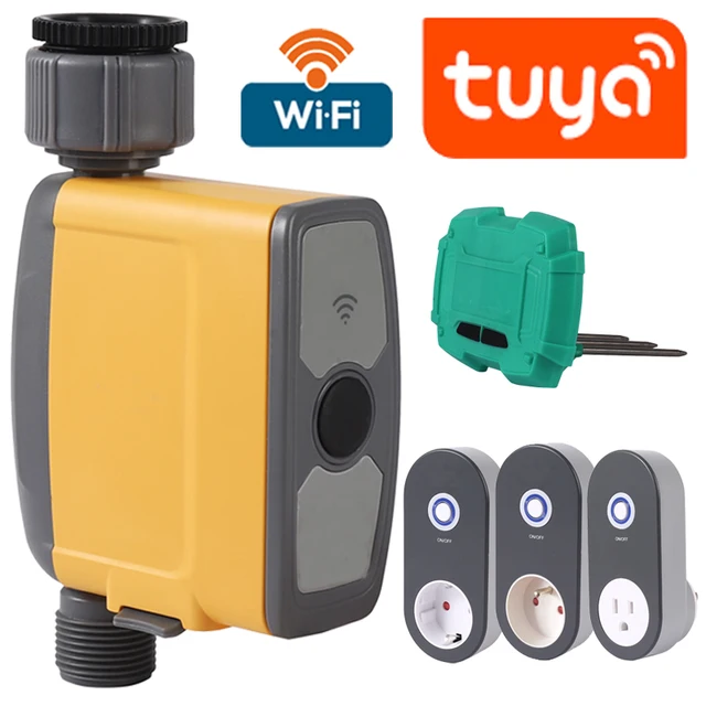 Wifi tuya smart home garden automatic watering timer rain sensor irrigation controller