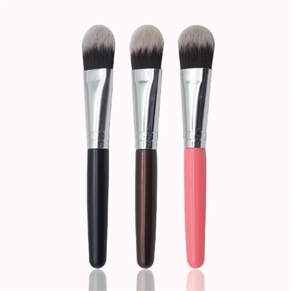 

1Pcs Portable Flat Makeup Brush Seamless Curve Liquid Foundation Upper Makeup Concealer Makeup Beauty Tool Professional Natural