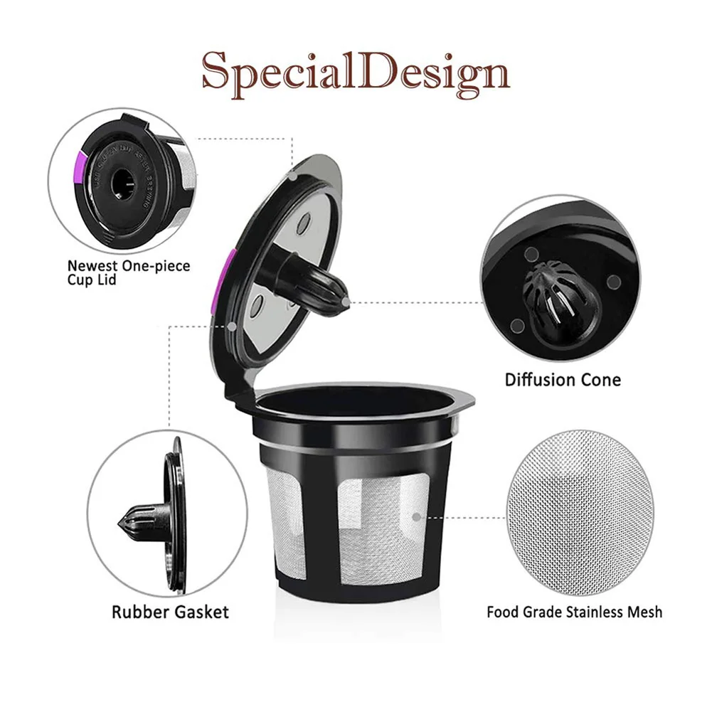 

Capsules Coffee Filter Paper Accessories Coffee Filter Pod For Keurig 2.0 1.0 Coffee K-Cup Refillable Replacement Drop Shipping