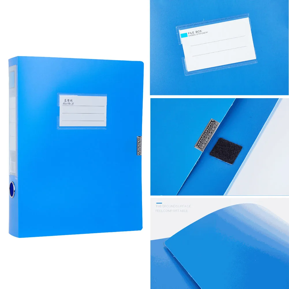 

5pcs School Office A4 Foolscap Portable Storage Organizer Box File Large Capacity Document Business Stationery Expanding Folding