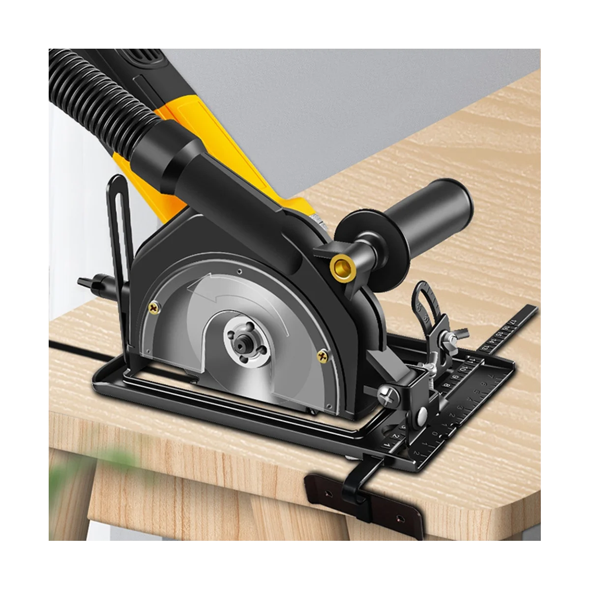 

45°Adjustable Cutting Depth Positioning Bracket Angle Grinder Retrofit Cutting Machine Slotting Base for 100-125MM