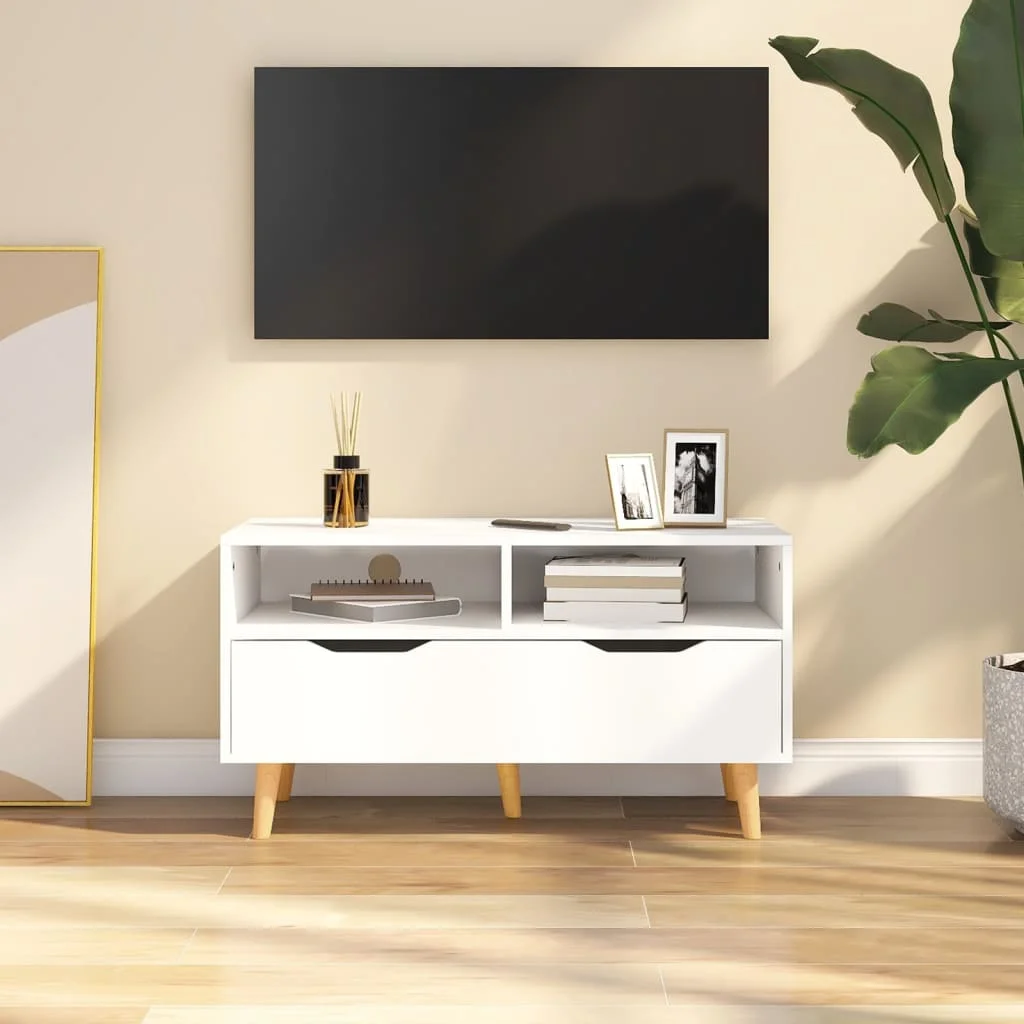 

90x40x40x glossy white chglomerated TV cabinet