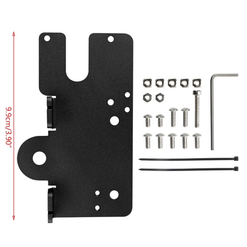 All Metal Direct Drive Extruder Mount Fix Plate for E3D Hemera CR-10 CR10S ENDER images - 6