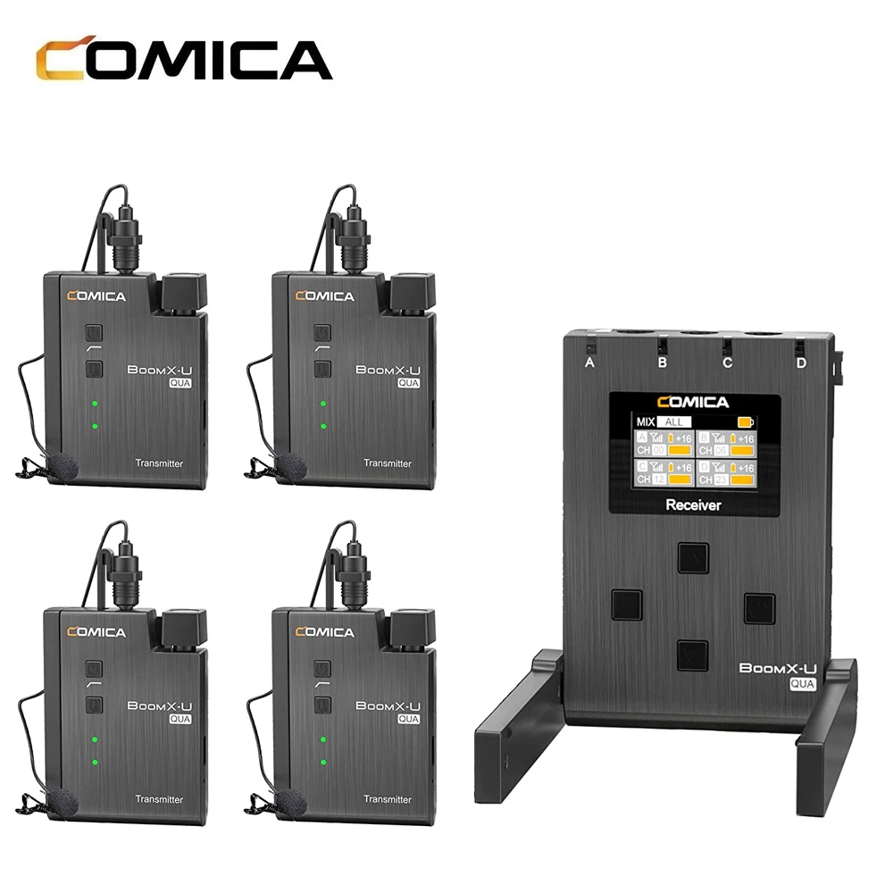 ΠΠ΅ΡΠΏΡΠΎΠ²ΠΎΠ΄Π½ΠΎΠΉ ΠΏΠ΅ΡΠ»ΠΈΡΠ½ΡΠΉ ΠΌΠΈΠΊΡΠΎΡΠΎΠ½ Comica BoomX-U QUA UHF, 4-ΠΊΠ°Π½Π°Π»ΡΠ½ΡΠΉ Π±Π΅ΡΠΏΡΠΎΠ²ΠΎΠ΄Π½ΠΎΠΉ ΠΏΠ΅ΡΠ»ΠΈΡΠ½ΡΠΉ ΠΌΠΈΠΊΡΠΎΡΠΎΠ½ Π΄Π»Ρ ΡΠΈΡΡΠΎΠ²ΠΎΠΉ Π·Π΅ΡΠΊΠ°Π»ΡΠ½ΠΎΠΉ ΠΊΠ°ΠΌΠ΅ΡΡ, Π²ΠΈΠ΄Π΅ΠΎΠΊΠ°ΠΌΠ΅ΡΡ, ΡΠΌΠ°ΡΡΡΠΎΠ½Π° ΠΠ΅ΡΠΏΡΠΎΠ²ΠΎΠ΄Π½ΠΎΠΉ ΠΏΠ΅ΡΠ»ΠΈΡΠ½ΡΠΉ ΠΌΠΈΠΊΡΠΎΡΠΎΠ½ Comica BoomX-U QUA UHF, 4-ΠΊΠ°Π½Π°Π»ΡΠ½ΡΠΉ Π±Π΅ΡΠΏΡΠΎΠ²ΠΎΠ΄Π½ΠΎΠΉ ΠΏΠ΅ΡΠ»ΠΈΡΠ½ΡΠΉ ΠΌΠΈΠΊΡΠΎΡΠΎΠ½ Π΄Π»Ρ ΡΠΈΡΡΠΎΠ²ΠΎΠΉ Π·Π΅ΡΠΊΠ°Π»ΡΠ½ΠΎΠΉ ΠΊΠ°ΠΌΠ΅ΡΡ, Π²ΠΈΠ΄Π΅ΠΎΠΊΠ°ΠΌΠ΅ΡΡ, ΡΠΌΠ°ΡΡΡΠΎΠ½Π°