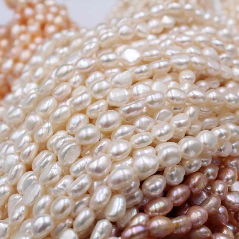 

New Natural Freshwater Pearl Baroque Shape With Speckled Straight Hole Pearl Semi-Finished Handmade DIY Jewelry Accessories