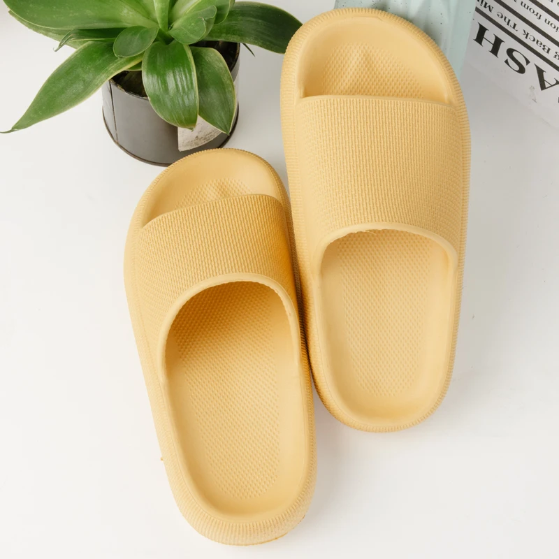 Casual Indoor Slippers Men and Women Swimming Shoes EVA Couple Bathroom Shoes Thick Bottom Outdoor Sandals Soft Anti-slip