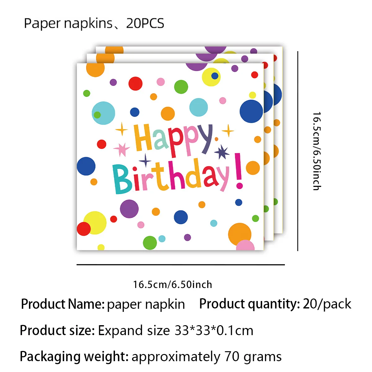 Olored polkCa dot украшения для тематических вечеринок Plates Toppers for Paper cup одноразовая