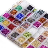 30gbox crushed glass stones resin filling irregular broken stone for diy epoxy resin mold crafts nail art decoration material