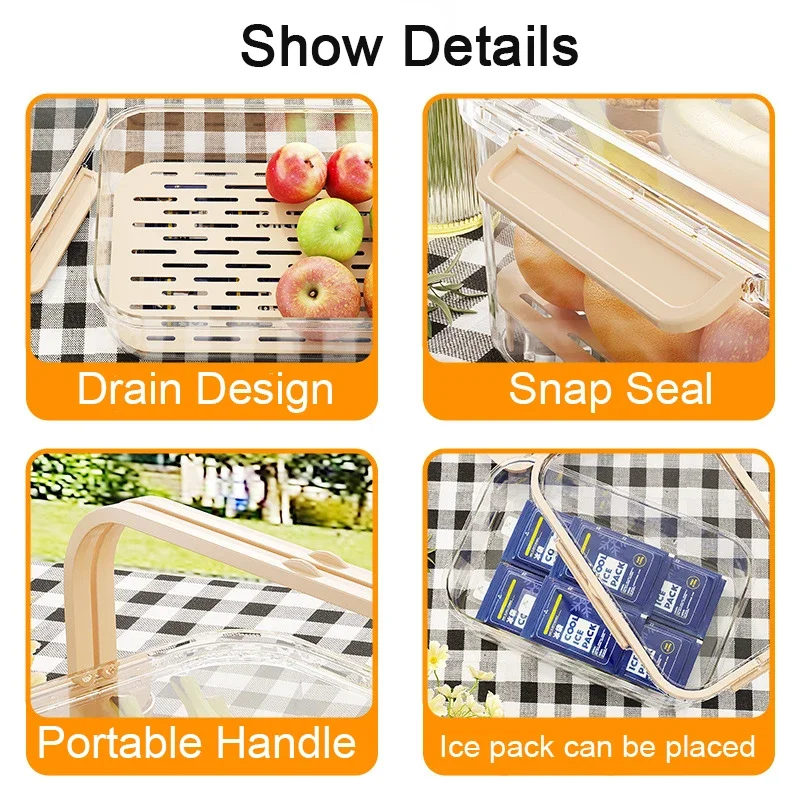 Портативный Контейнер Для Хранения Продуктов Питания Экологически Чистый