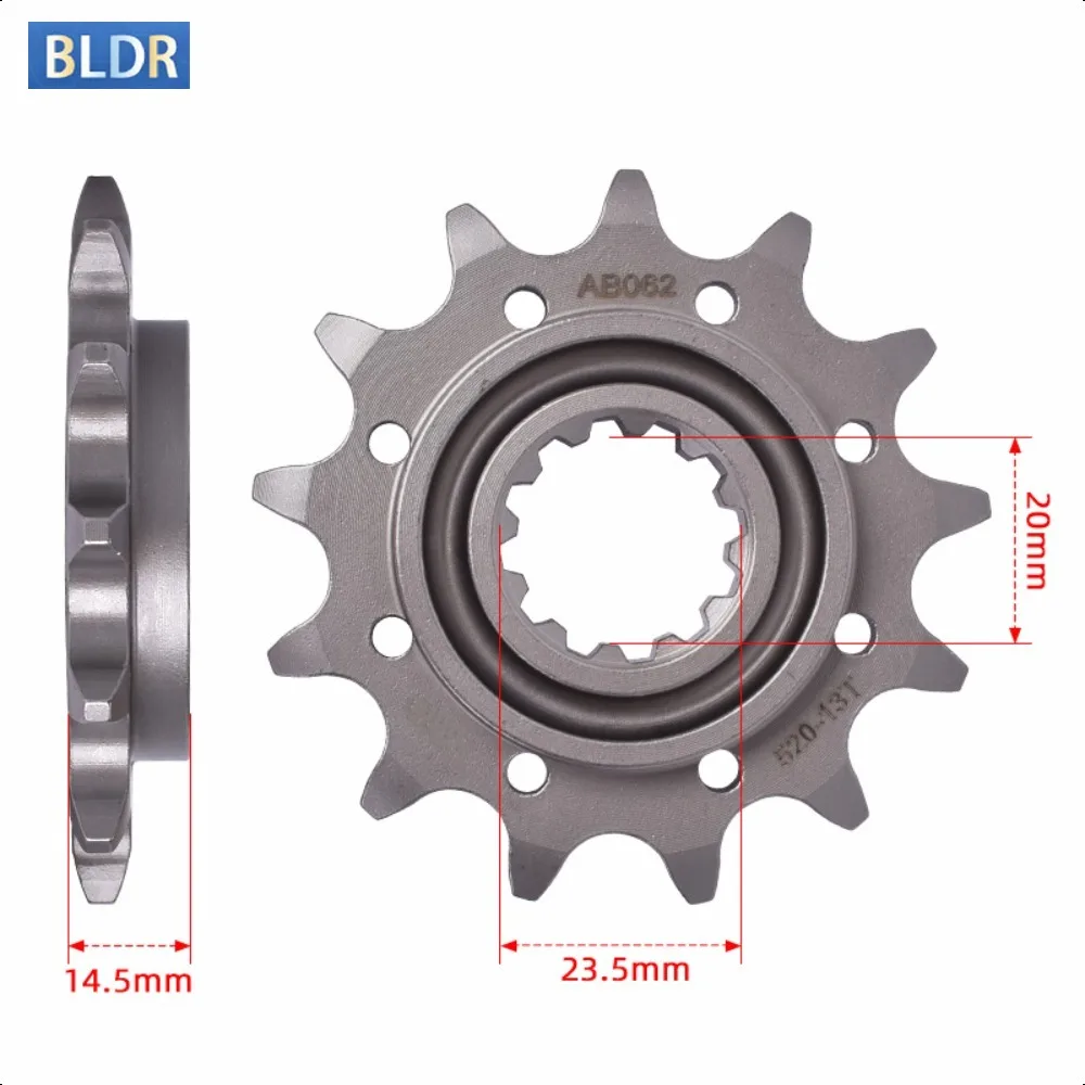 Фото Звездочка передняя 13T и задняя 50T/51T для Honda CRF450 2019-2025 CRF 450 №4