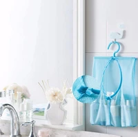 bathroom storage clothespin mesh bag hooks hanging bag organizer shower bath home accessories fashion storage boxes