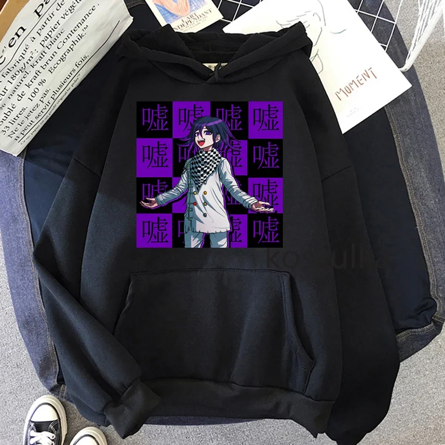 

Новинка 2021, худи Ouma Kokichi Danganronpa, Женская Аниме Толстовка с капюшоном в стиле Харадзюку, женская одежда, худи с аниме принтом