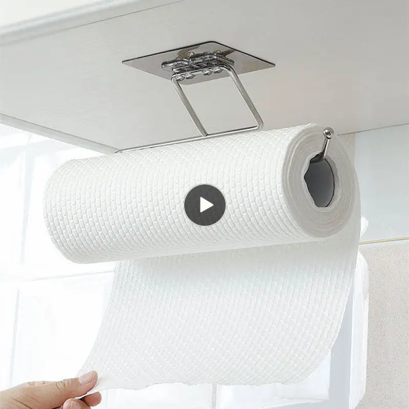 

Подвесной держатель для туалетной бумаги из нержавеющей стали без отверстий вешалка для полотенец в ванную комнату кухонная настенная подставка самоклеящийся крючок Органайзер