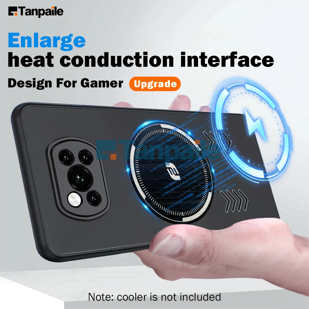 

Tanpaile Cooling Magnetic Phone Case For Xiaomi Poco X3 NFC Pro GT X4 F4 F3 F5 Bumper Graphene Heat Dissipation Back Cover