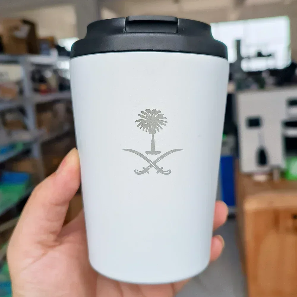 Национальная эмблема Саудовской Аравии логотип чашка из нержавеющей стали