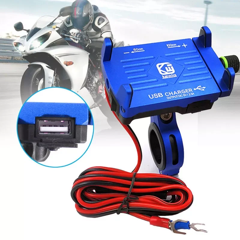 

Universal Aluminum Bicycle Motorcycle Phone Holder With USB Charger Handlebar Mirror Mobile Phone Holder Motorbike Moto Motor