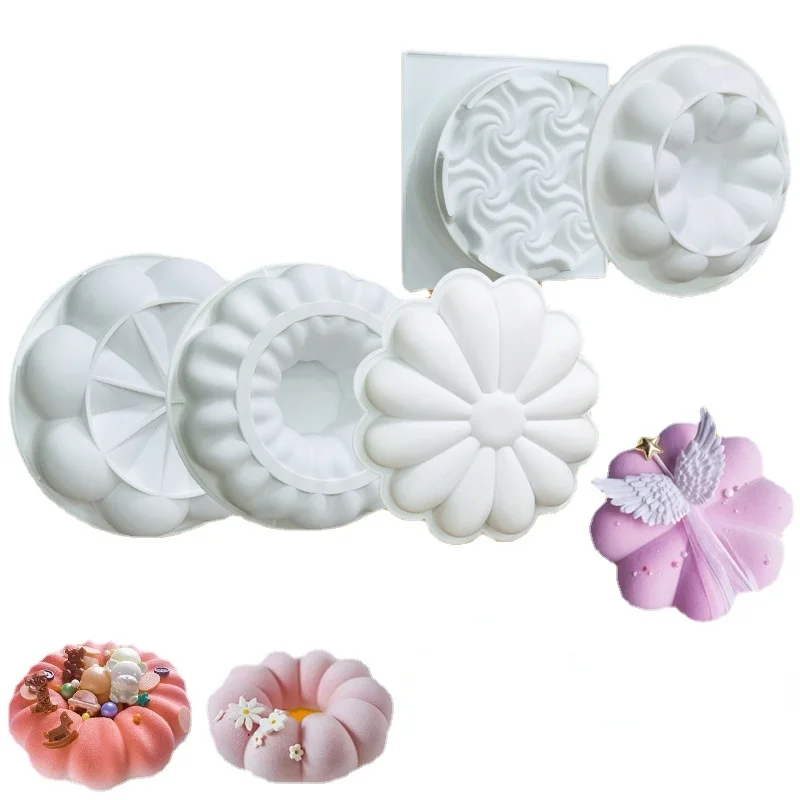 

Силиконовая форма «сделай сам» для цветов, муссов, тортов, форма для выпечки на пару, силиконовая форма для французского Мусса