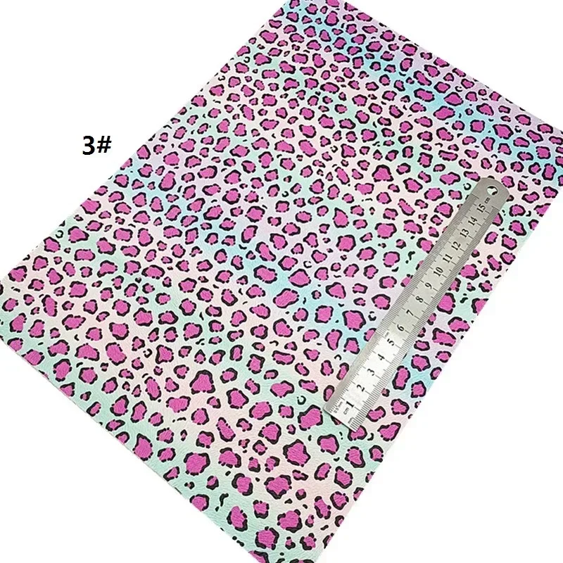 Листы из синтетической кожи с леопардовым принтом 21 х29 см FZ600B