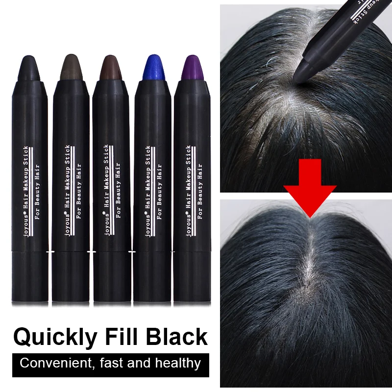 

3.5g Hair Dye Pen Black Brown One-Time Hair dye Instant Gray Root Coverage Hair Color Cream Stick Temporary Cover Up Hair Colour