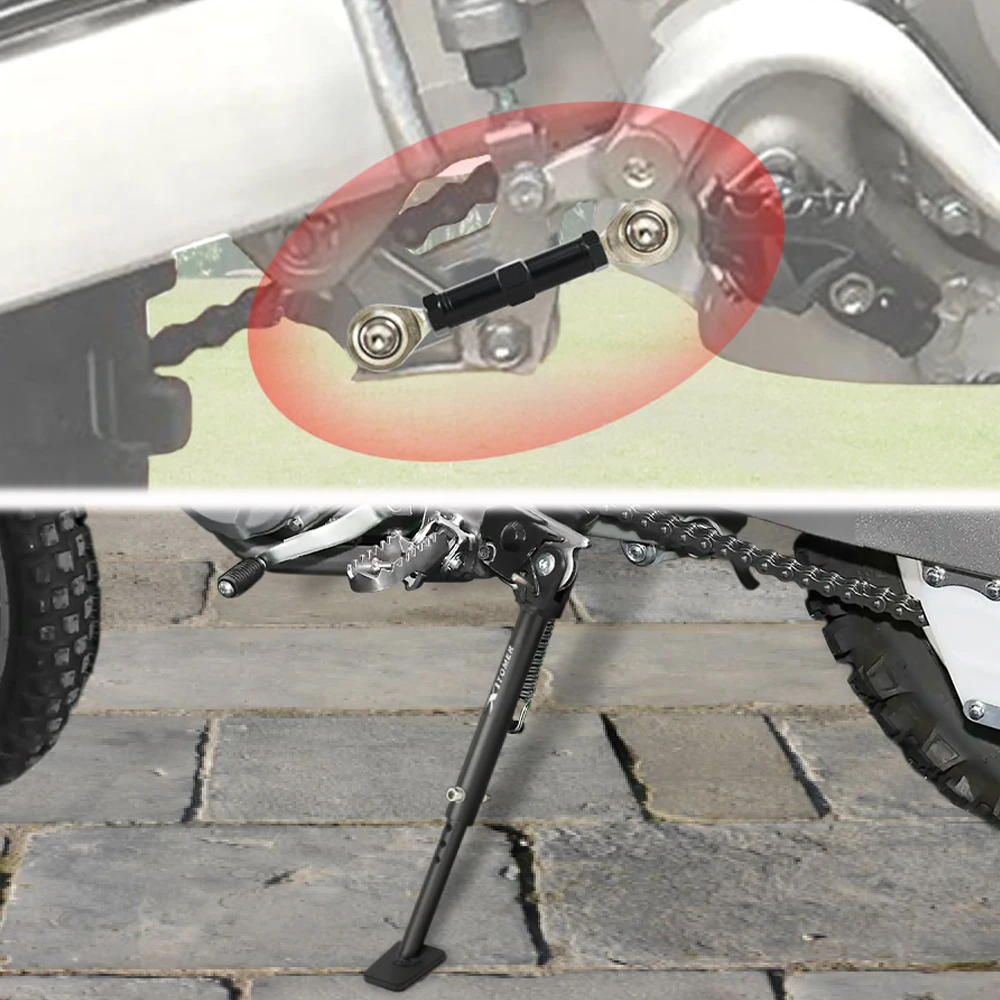 Регулируемая подставка для мотоцикла Kawasaki KLX230 KLX 230 2021 2022 2023 2024, боковая подставка и опускающие звенья задней подвески (art.: 3920d2e643122) - 3920d2e643122