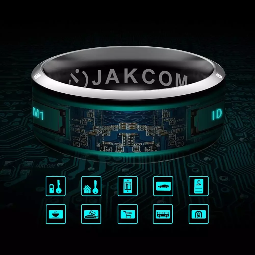 

Jakcom R3F Smart Ring New Technology Magic Finger For iOS Android Windows waterproof High Speed NFC Phone Smart Wristbands