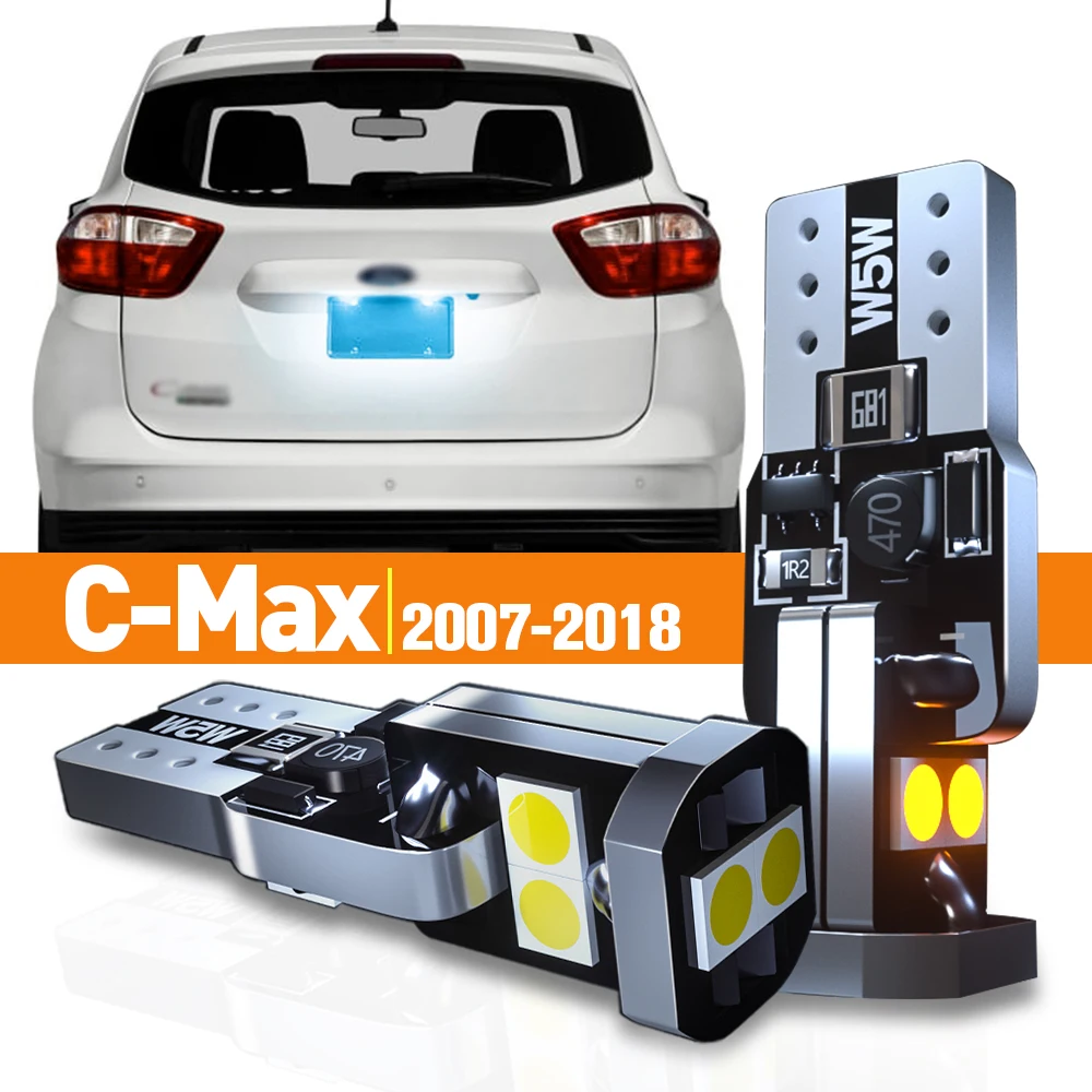 

2x LED License Plate Light For Ford C-Max CMax 2007 2008 2009 2010 2011 2012 2013 2015 2016 2017 2018 Accessories Canbus Lamp