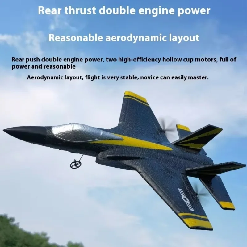 Новый 2 4 г самолет с дистанционным управлением истребитель фиксированным крылом